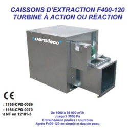 caisson d'extraction F400/120 saftair france air 5000 - 8000 m3/h