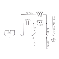 schéma électrique de branchements moteur nicotra vmc 133/190