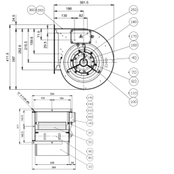 dimensions moteur vmc  ddm 9/9 nicotra