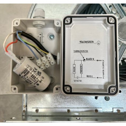 schéma branchement electrique moteur de hotte monophasée