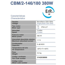 fiche electrique moteur DD146/180