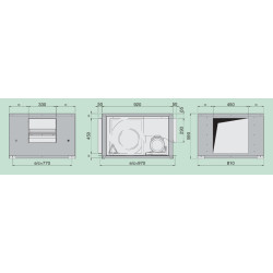 dimension caisson 10/10 400 F120